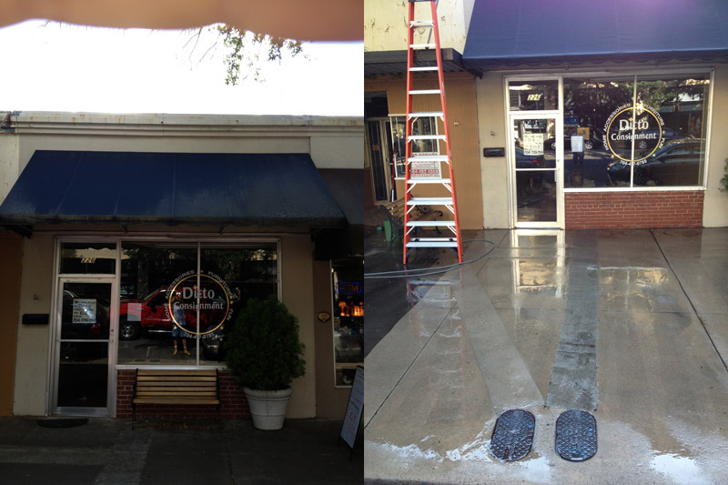 Storefront Pressure Washing